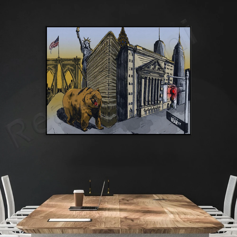Home Office York - งานศิลปะหมี | นิวยอร์ก | ตลาดหมี |