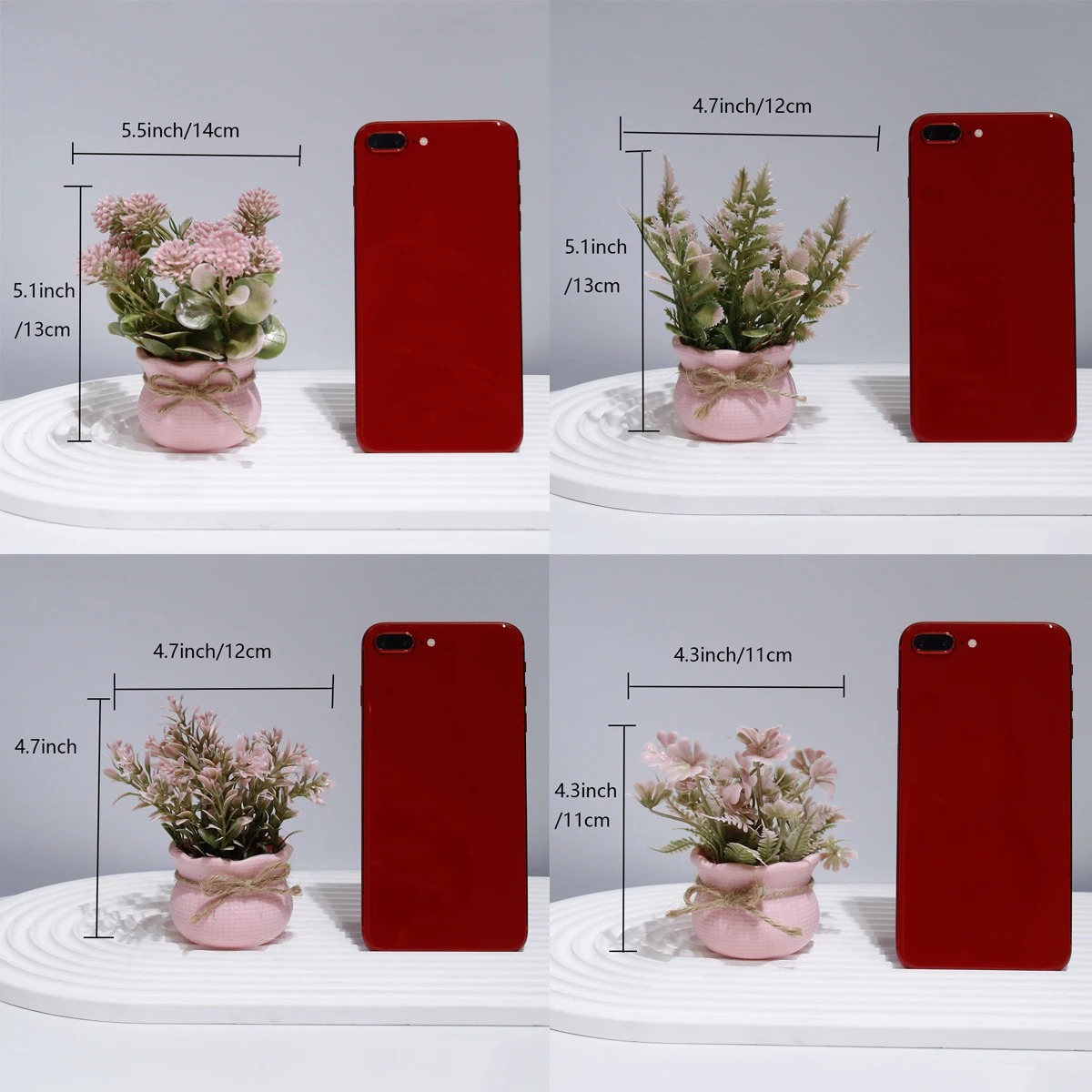 มินิประดิษฐ์ชุดสีชมพูดอกไม้กระ - Plant Desk Mini บทวิจารณ์และราคา