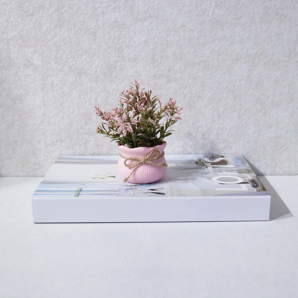 มินิประดิษฐ์ชุดสีชมพูดอกไม้กระ - Plant Desk Mini บทวิจารณ์และราคา