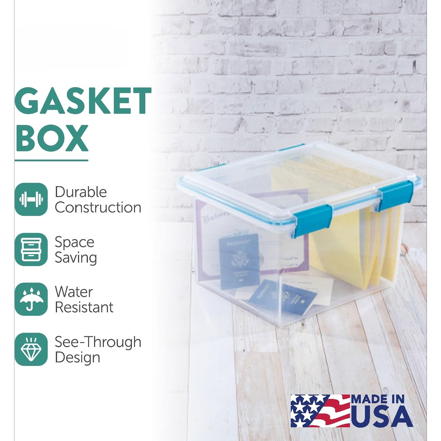 กล่องเก็บของพร้อมฝาปิดสำหรับบ้ - Home Office Box บทวิจารณ์และราคา