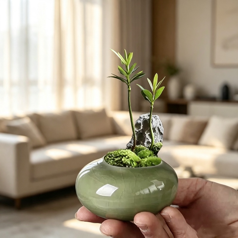 กระถางต้นไม้เคลือบเงาแบบมินิไอ - Plant Desk Mini บทวิจารณ์และราคา