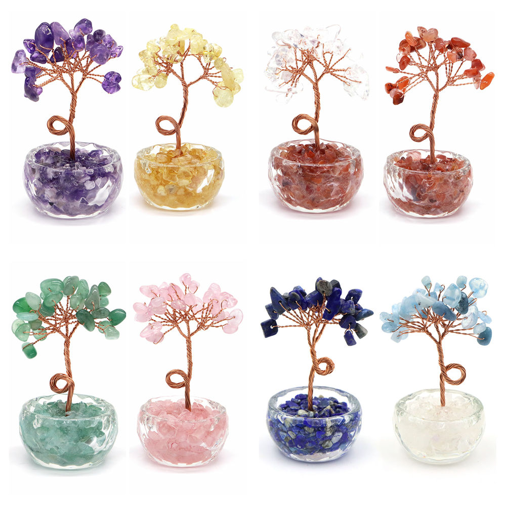 ต้นไม้นำโชคคริสตัลอัญมณีธรรมชา - Plant Desk Mini บทวิจารณ์และราคา