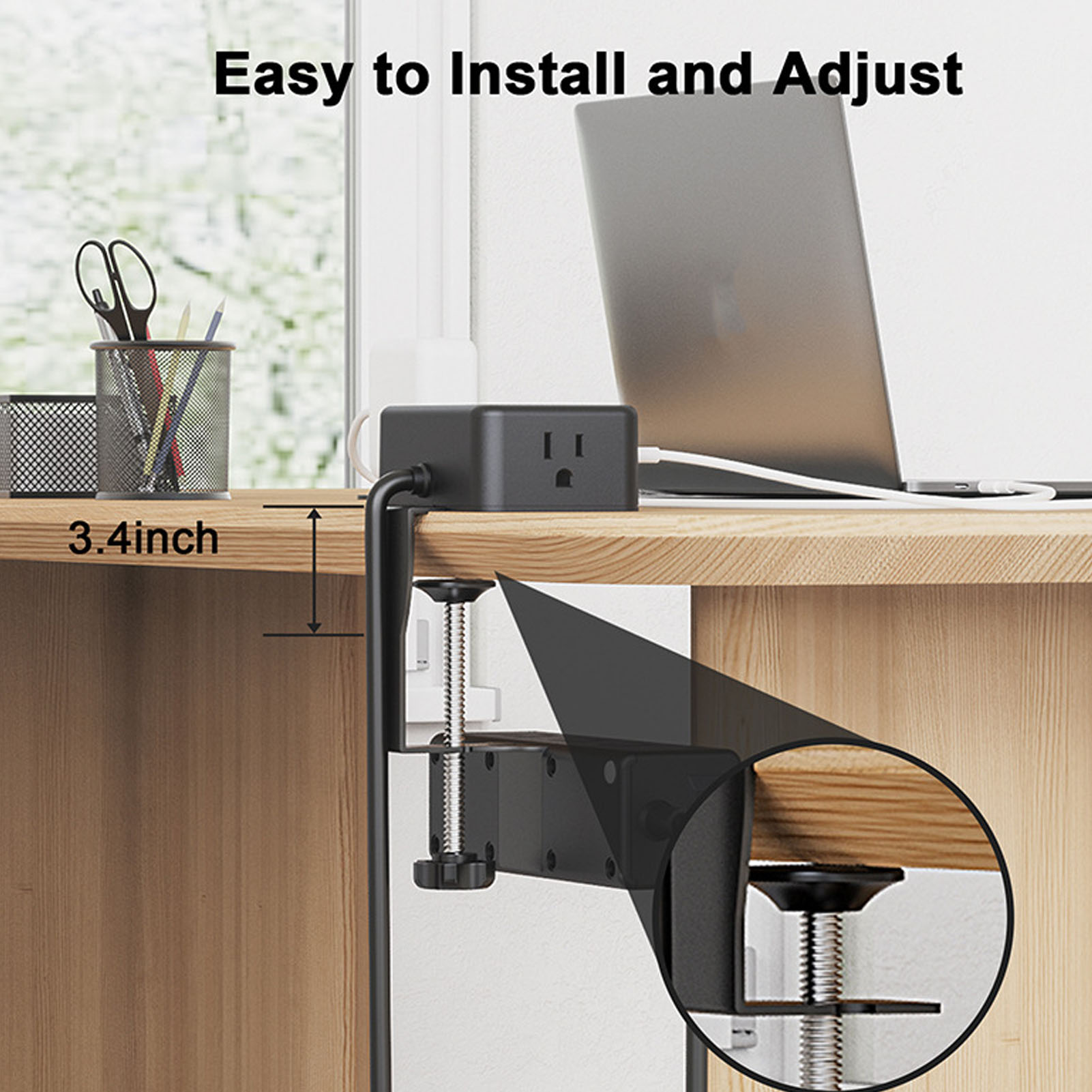 ปลั๊กไฟ 17 in 1 แบบสองชั้นพร้อ - Power Strip Desk บทวิจารณ์และราคา