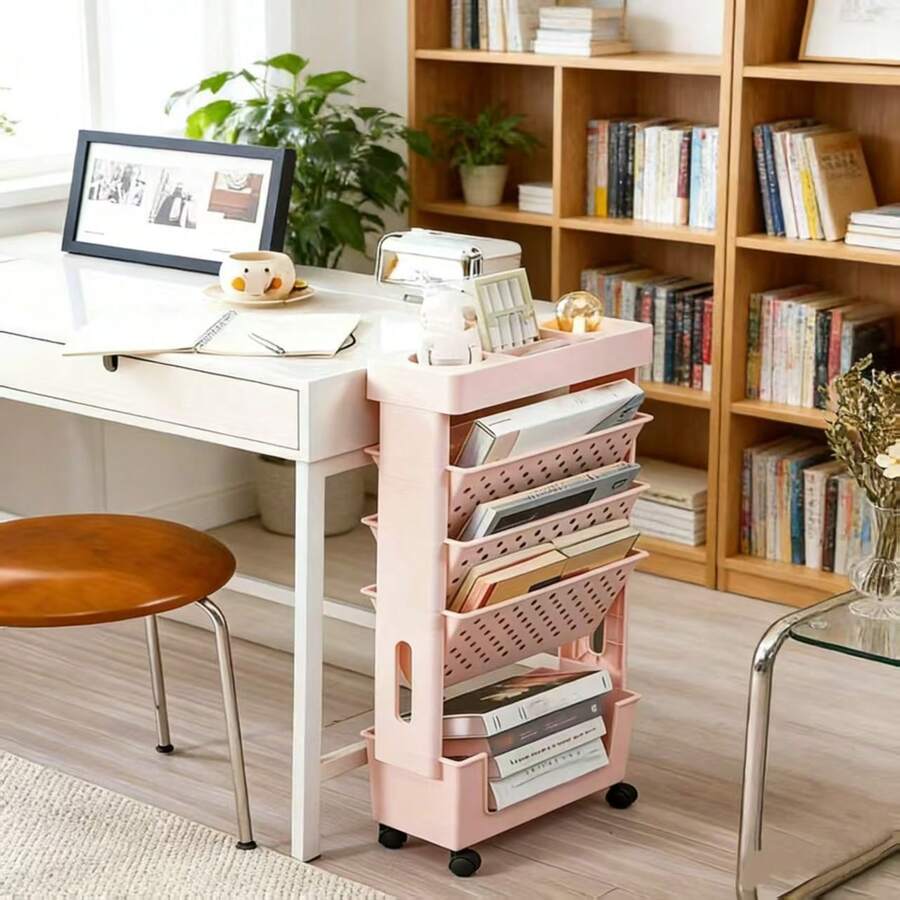 รถเข็นเก็บของ 5 ชั้นพร้อมชั้นว - Rolling File Cart บทวิจารณ์และราคา