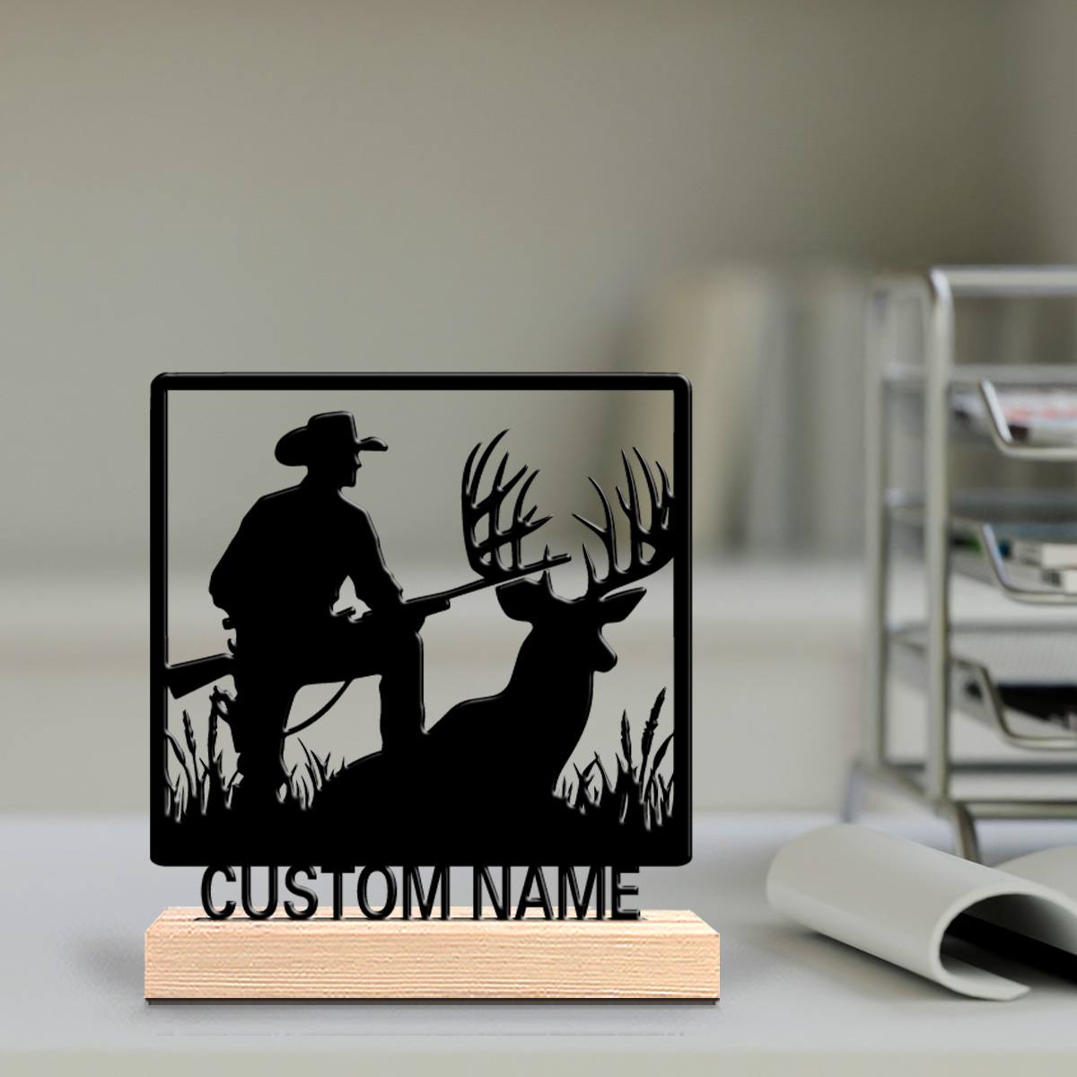 รูปปั้นกวางโลหะแบบใหม่ 1 ชิ้น  - Home Office Industrial Design บทวิจารณ์และราคา