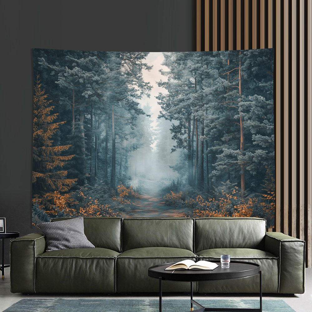 เส้นทางป่าหมอก พิมพ์ลายดิจิตอล - Home Office Backdrop บทวิจารณ์และราคา