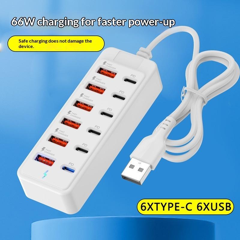 ปลั๊กไฟ 12 in 1 พร้อมพอร์ต USB - Power Strip Desk บทวิจารณ์และราคา