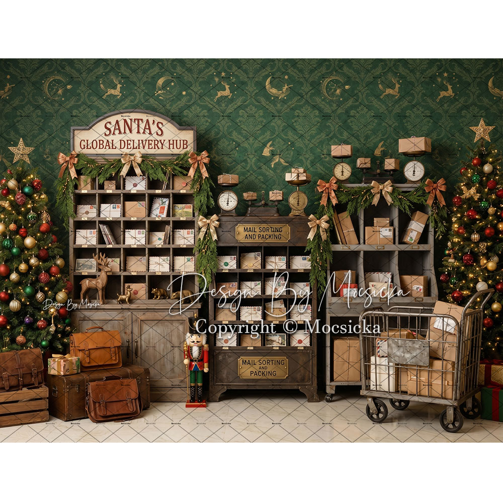 โมซซิกก้าคริสต์มาส โพสต์ออฟฟิศ - Home Office Backdrop บทวิจารณ์และราคา