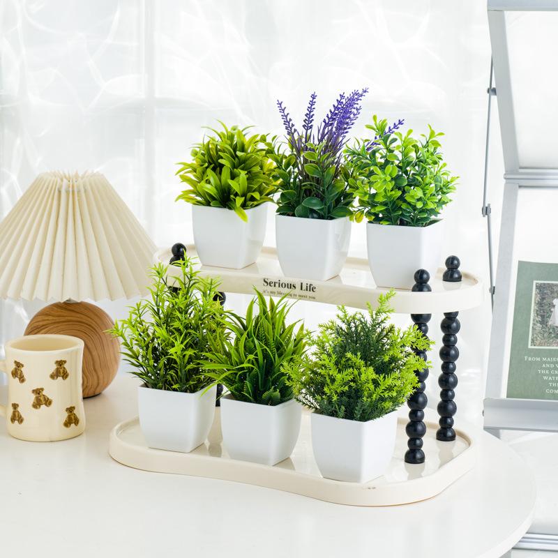 ต้นไม้ประดิษฐ์เหมือนจริงในกระถ - Plant Desk Mini บทวิจารณ์และราคา