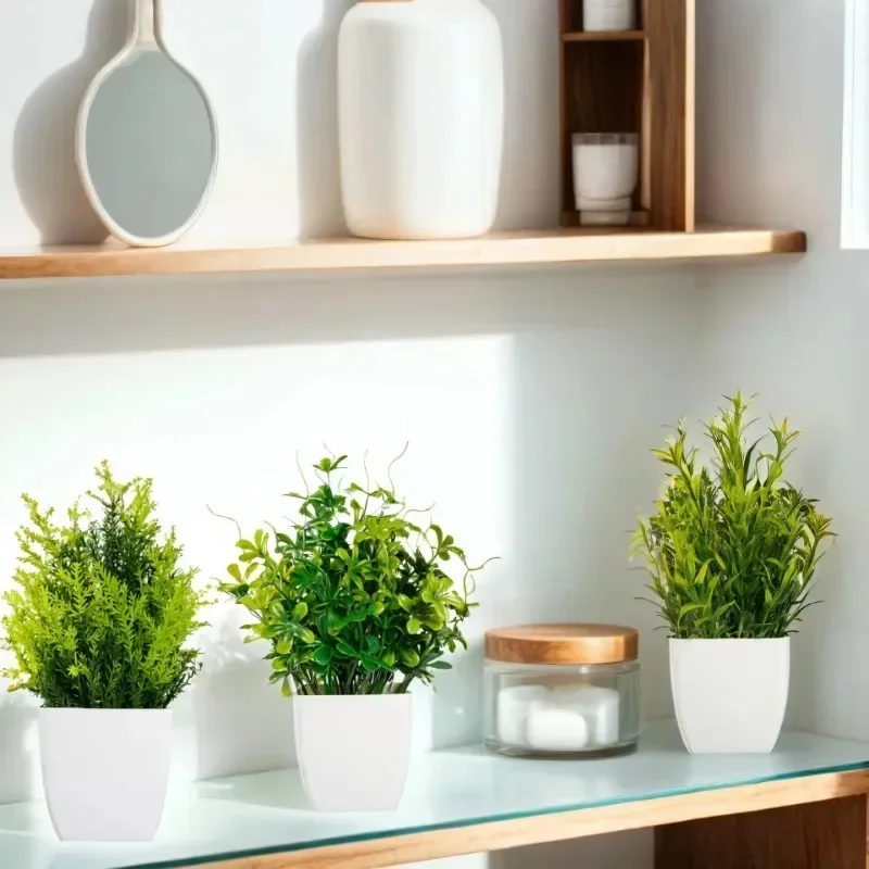 ต้นไม้ประดิษฐ์เหมือนจริงในกระถ - Plant Desk Mini บทวิจารณ์และราคา