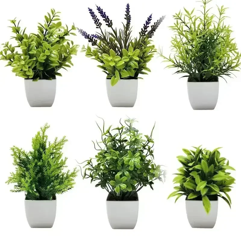 ต้นไม้ประดิษฐ์เหมือนจริงในกระถ - Plant Desk Mini บทวิจารณ์และราคา