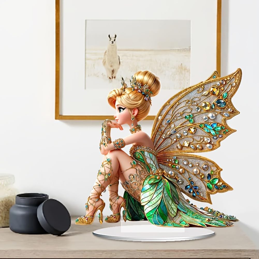 รูปปั้นนางฟ้าดอกไม้ตั้งโต๊ะขนา - Plant Desk Mini บทวิจารณ์และราคา