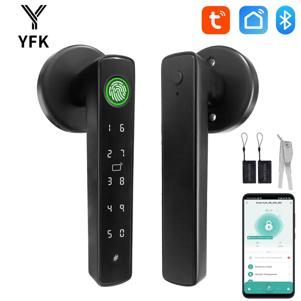 YFK Tuya 5-in-1 Smart Door Han - Home Office Google บทวิจารณ์และราคา
