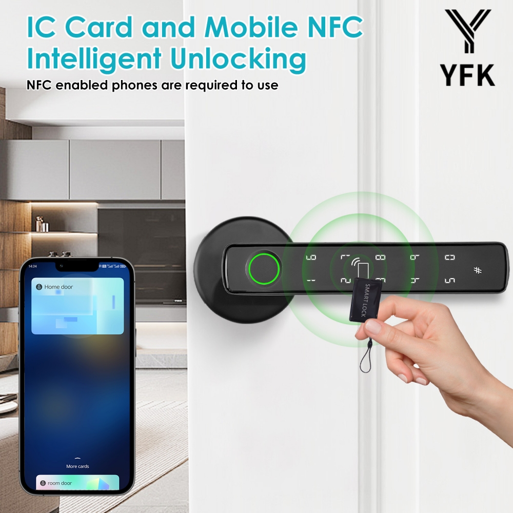 YFK Tuya 5-in-1 Smart Door Han - Home Office Google บทวิจารณ์และราคา